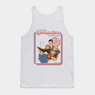 Let's read Necronomicon before bedtime Tank Top